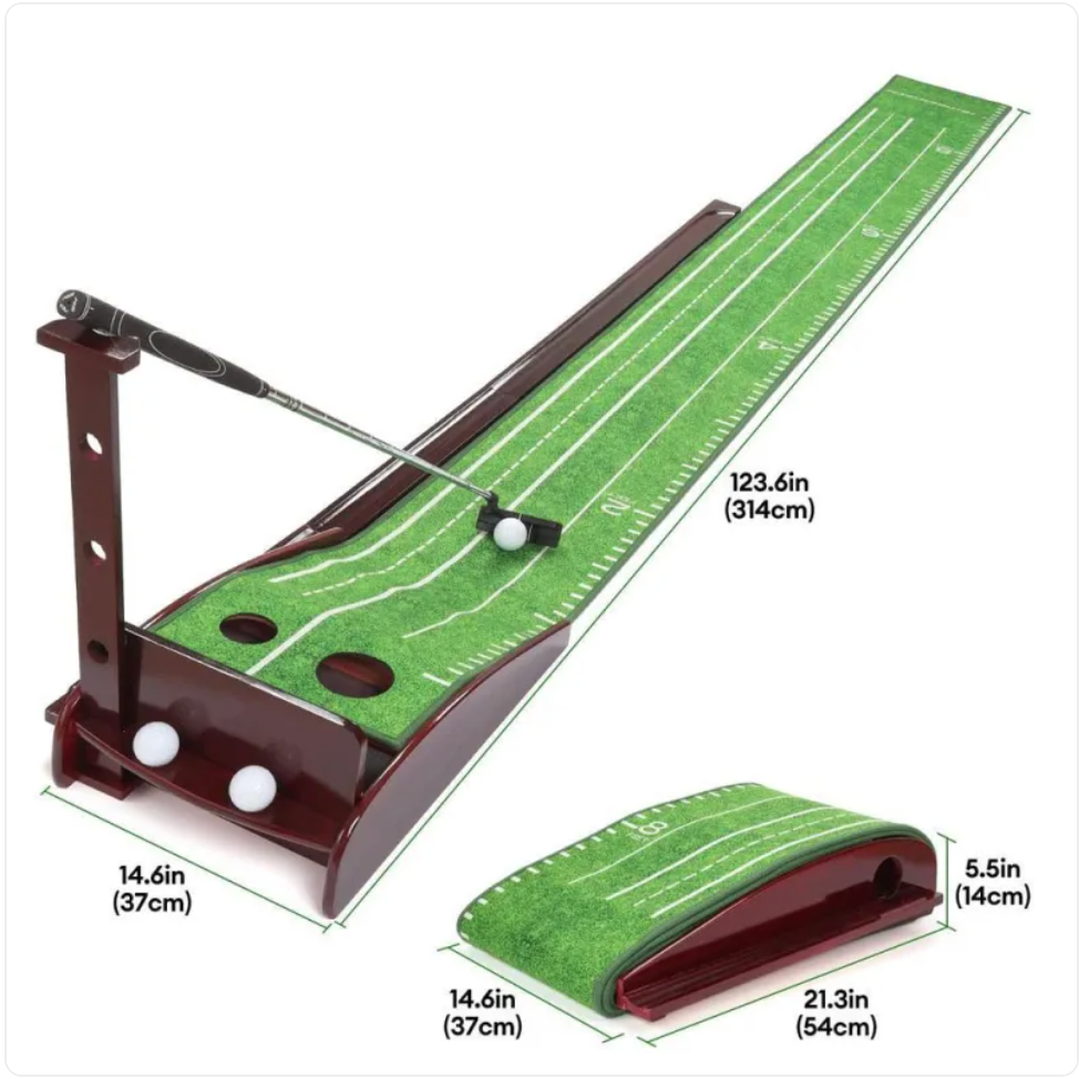 The Hallway Nine — Velvet Putting Mat with Ball Return
